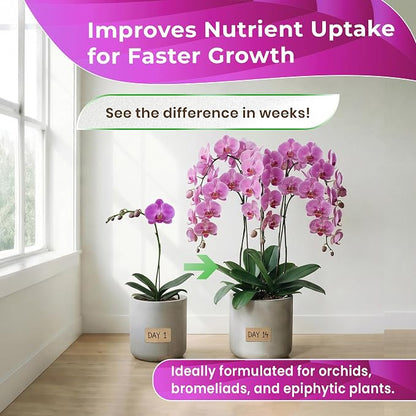 Professional Orchid Soil Mix Ready to Use Extra Large 8.2 Quarts, Premium Potting Soil for Orchids Bromeliads Epiphytic Plants, Fast Draining Blend Lava Calcined Clay Pinebark Made in USA