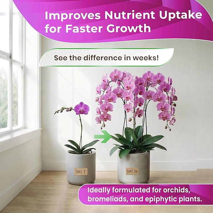 Professional Orchid Soil Mix Large 2.2 Quarts Ready to Use, Premium Potting Soil for Orchids Bromeliads Epiphytic Plants, Fast Draining Blend Lava Calcined Clay Pinebark Indoor Made in USA