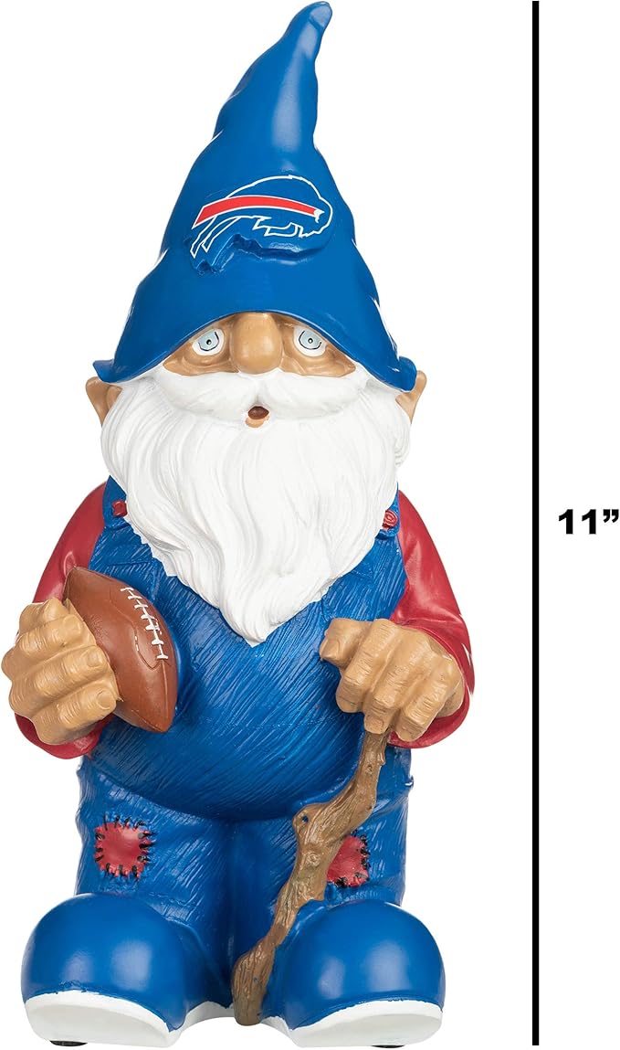 NFL Resin 11.5" Team Logo Outdoor Garden Statue Gnome