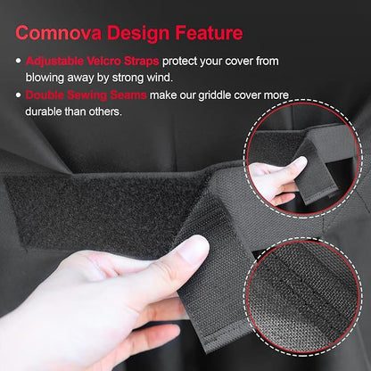 Comnova Grill Cover for Traeger Timberline 850 - Premium Wood Pellet Smoker Cover for Traeger Waterproof & Heavy Duty, 600D Pellet BBQ Accessory for Treager Timberline 850 Grills (BAC359)