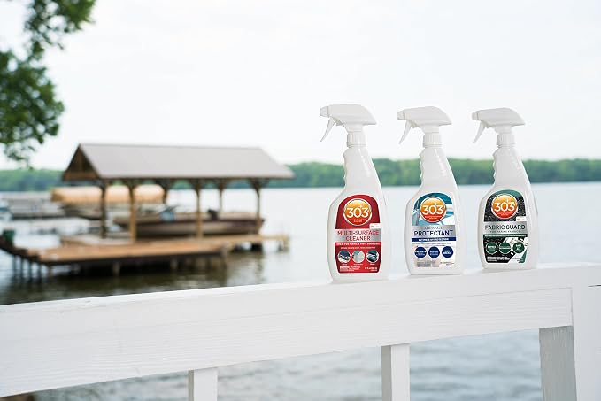 303 Marine Fabric Guard for Boat Covers & Canvas, 16 oz | Restores water and stain resistance on boat covers, canvas, and marine fabrics.