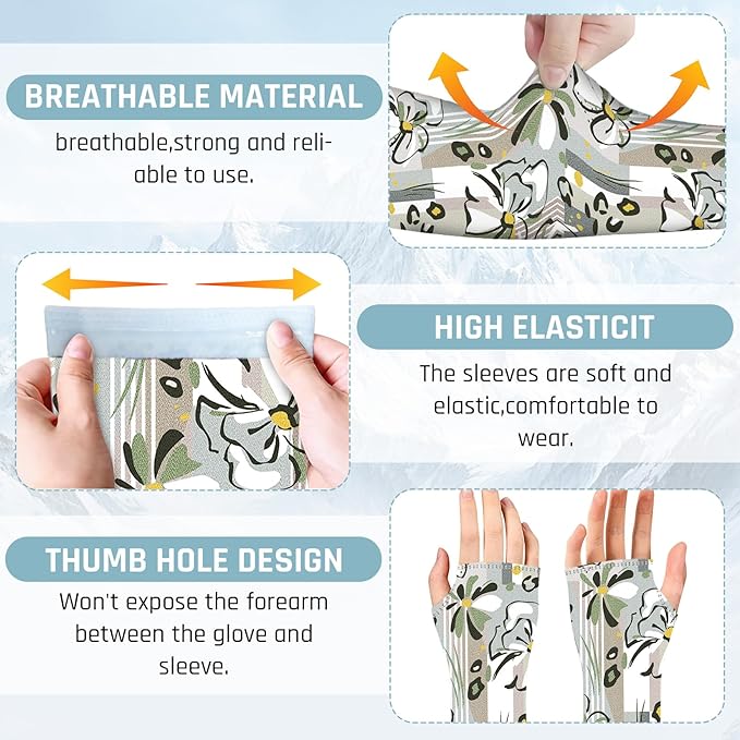 Gardening Sleeves for Women Farm Sun Protection Thorn Proof Cooling Arm Sleeves to Cover Arms for Garden Sports