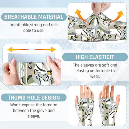Gardening Sleeves for Women Farm Sun Protection Thorn Proof Cooling Arm Sleeves to Cover Arms for Garden Sports