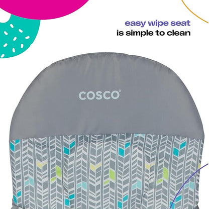 Cosco Kids Highchair for Baby, Simple Foldable High Chair, Convenient, Lightweight, and Compact Design, Mapleton