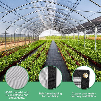 Protection Cover 10 Ft. x 10 Ft. Garden Netting with Grommets Anti Squirrels and Other Animals and Hail Perfect for Garden Plants Fruit Trees Pond Protection - PP1010KK