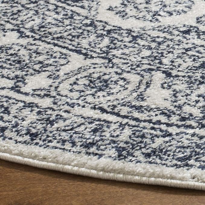 SAFAVIEH Adirondack Collection Runner Rug - 2'6" x 8', Ivory & Navy, Oriental Medallion Design, Non-Shedding & Easy Care, Ideal for High Traffic Areas in Living Room, Bedroom (ADR108R)
