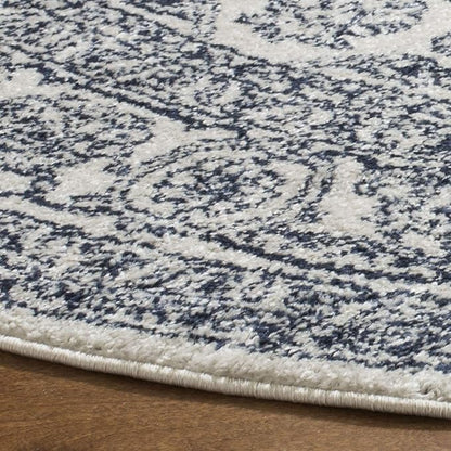 SAFAVIEH Adirondack Collection Runner Rug - 2'6" x 8', Ivory & Navy, Oriental Medallion Design, Non-Shedding & Easy Care, Ideal for High Traffic Areas in Living Room, Bedroom (ADR108R)