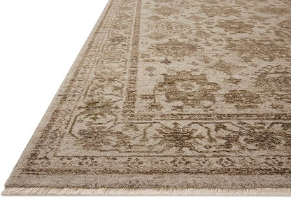 Loloi Haywood Collection HYD-04 Ivory/Taupe 2'-7" x 8'-0" Runner Rug