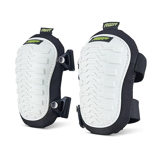 AWP Non-Marring Knee Pads with Heavy Duty Foam Padding for Sub-Floor/Underlayment and Tile, Knee Pads with Breathable Air-Mesh Interior for All-Day Support & Stability, One Size | 1L-324-1