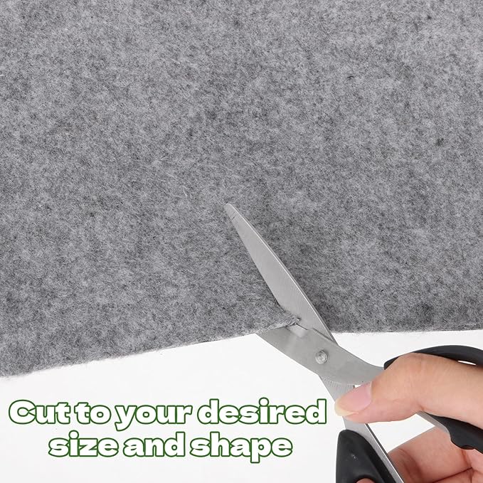 9.8 x 8.2 FT Outdoor Storage Shed Mat Waterproof Storage Flooring Mat Thickened Soft Patio Furniture Pad Washable with Non Slip Backing Storage Shed Not Included, Gray