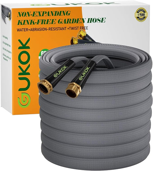 Garden Hose 100 FT, Non-Expanding Water Hose, Ultra-Light & Flexible, Burst-Resistant, Kink-Free, High-Pressure Garden Hose All-Weather Use for Lawns, Gardens, and Outdoor Cleaning