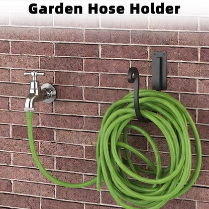 Garden Hose Holder Wall Mount,Heavy-Duty Wall Mount Water Hose Holder for Outside Water Hose Storage,Hose Reel Hooks for Garden(2 Pack)