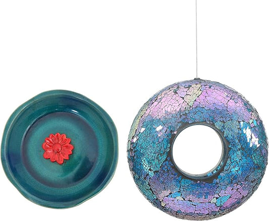 Bird Feeder & Bird Bath for Garden, Yard, Patio and Porch Decor