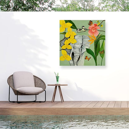 Trademark Fine Art Outdoor Canvas Art - Isabelle Ri 'Gentle Giant' Wall Art for Outdoor Spaces, Patios, or Gardens