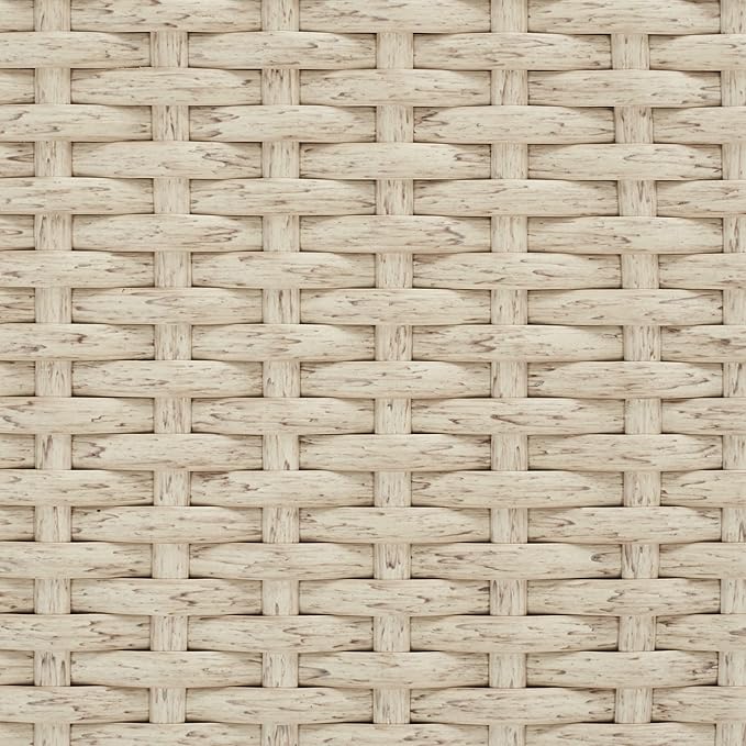 SAFAVIEH Outdoor Collection Edna Beige/White Cushion 3-Piece Lounge Set with Table (PAT7719B)