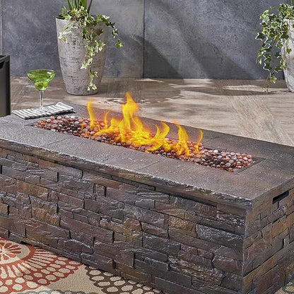 20 Pounds Firepit Glass, 3/4 Inch Glass Beads, Rocks for Fire Pit Table, Fireplace and Fire Bowl, Round FirePit Beads, Amber