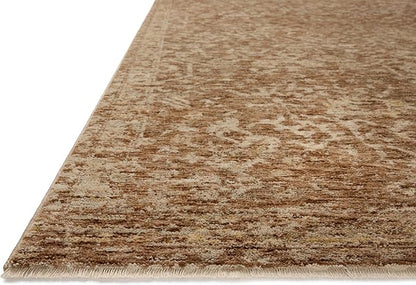 Loloi Magnolia Home by Joanna Gaines Junie Collection JUE-01 Clay/Natural 2'-7" x 10'-0", .38 Pile Height, Runner Rug