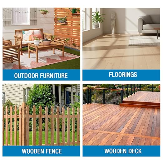 Rain Guard Wood Sealer Concentrate | Makes 5 Gallon | Protects Wood from Water Damage, Rotting, and Stains | Water Based Silane/Siloxane | Eco-Friendly | VOC-Free | Natural Finish