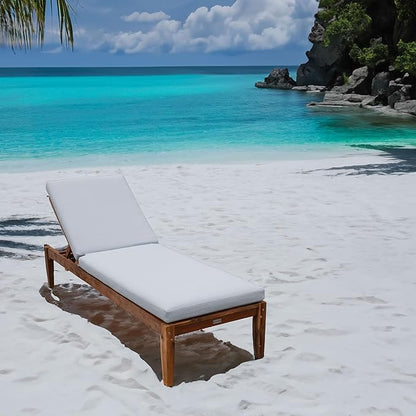 Tommy Bahama Chaise Cushion, 23" X 75" X 2.5", Bamboo Bay Cloud