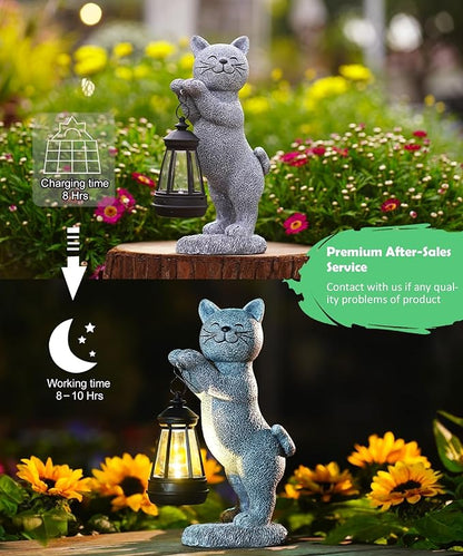 Qeeman Garden Outdoor Decor Statues: Art Figurines Decorations for Yard Patio Balcony Porch Lawn Ornaments - Gifts for Grandma Mom