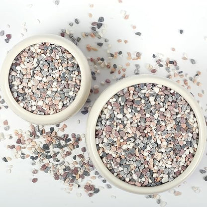 2lbs Natural Gravel Pebbles for Succulents and Cacti, 1/5 Inch Decorative River Stones – Perfect for Vases, Aquariums, Terrariums, and Outdoor Gardening, Mixed Colors (Mixed, 2 Pounds)