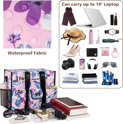 Utility Tote - Water Resistant with 19 Exterior/Interior Pockets - Large Women/Teacher/Work Bag