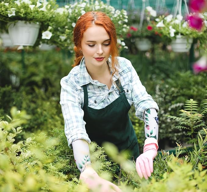 Ultra-Thin Sun Protection Security Gardening Sleeves Flowers Thorn Proof Cooling Arm Sleeves to Cover Arms