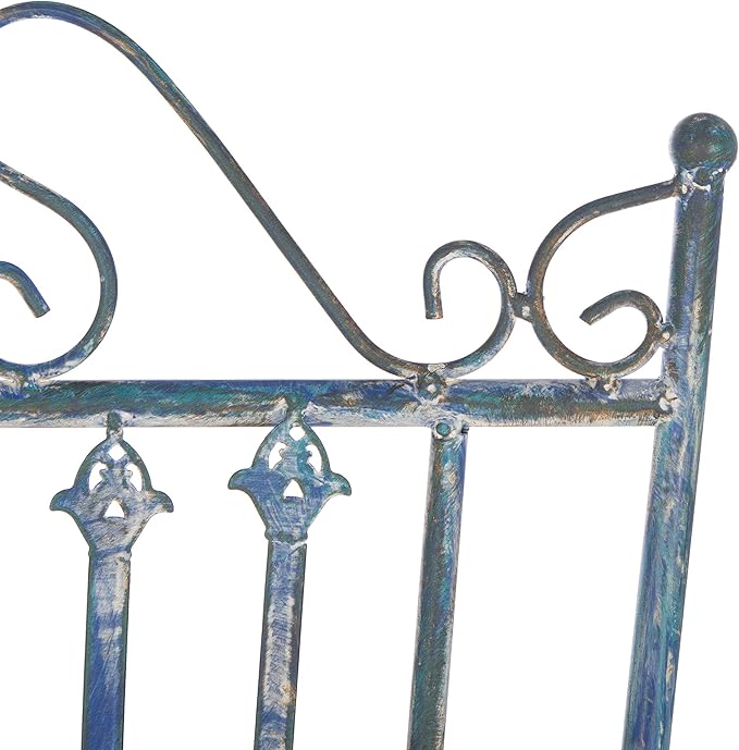 SAFAVIEH Outdoor Collection Belen Antique Blue 3-Piece Bistro Set