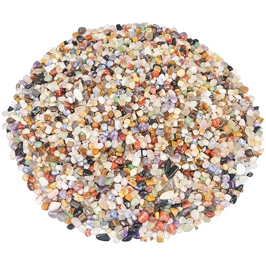 Fish Tank Decor,Landscaping Pebbles, River Rocks Decorative Ornamental Pebbles, DIY Smoothed Rocks for Potted Plant Resin Art Vase Fillers Aquarium Gravel Rocks (Mixed Color, 10 Pounds)
