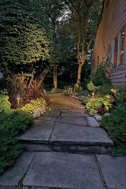 Hinkley Hardy Island Springfield 16022MZ-LL Small LED Low Voltage Landscape Pathway Light - 12v, Dimmable, Aluminum - Matte Bronze