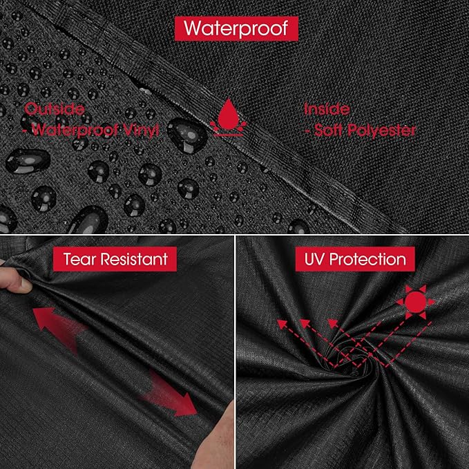 Unicook Griddle Cover for Blackstone 36 Inch ProSeries, Flat Top BBQ Grill Cover 75 Inch for Outdoor 4 Burner Cooking Station, Unique Waterproof Vinyl with Polyester Lining