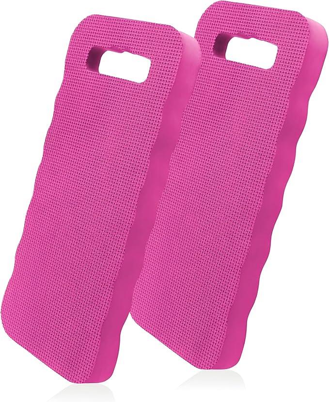 Bexter Foam Garden Kneeling Pads (2-Pack) – Thick, Lightweight Cushion for Gardening, Cleaning, Exercise – 15.75'' x 7'' x 0.68'' – Assorted Colors: Blue, Pink, Yellow, Green