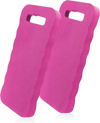 Bexter Foam Garden Kneeling Pads (2-Pack) – Thick, Lightweight Cushion for Gardening, Cleaning, Exercise – 15.75'' x 7'' x 0.68'' – Assorted Colors: Blue, Pink, Yellow, Green