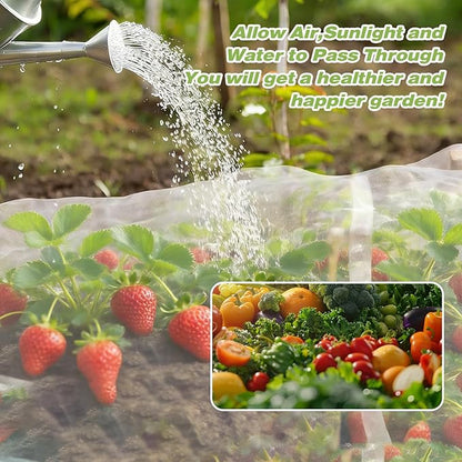 Ultra Fine Garden Netting,10'x13' Plant Netting Pest Barrier for Garden Protection Row Cover Raised Bed Screen Mesh Greenhouse Mosquito Net, Protecting Tree Plants Vegetable Flowers Fruits