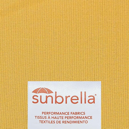 Outdoor Sunbrella Decorative Pillows with Triple Coconut Buttons Pack of 4, 20" x 12" Outdoor Pillow Set for Couch Bed Throw Patio Sofa, Spectrum Daffodil/Canvas Cocoa