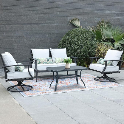 Aoodor Outdoor Chair Cushion, 24 x 24 Inch Water-Resistant, Fade-Resistant Olefin Fabric Patio Seat Cushions with Removable Cover and Adjustable Straps for Outdoor Furniture, Set of 2, Grey