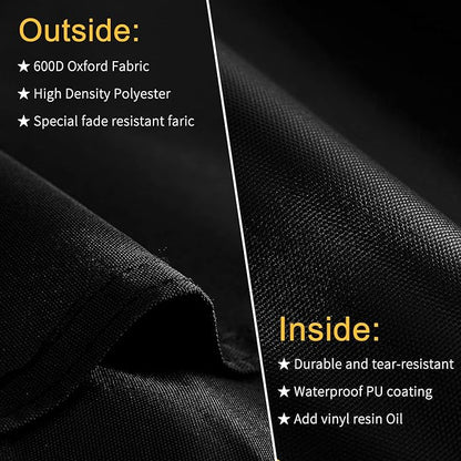 Grill Cover for Weber Q Series Grills, Portable BBQ Cover for Weber Q1200, Q1000 and Q100 Series