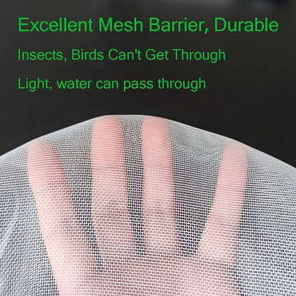 2pcs 5.6x6.3ft Garden Netting Bags with Drawstring Plant Mesh Cover Protect Vegetable Fruit Trees from Insect Birds