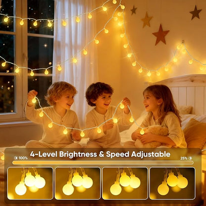OMIKA 24 Colors Indoor String Lights with Remote, 16.5ft 50LED String Lights Bedroom USB Plug in, Color Changing Christmas Lights Hanging for Dorm Classroom Tapestry Party Garden Patio Wall Xmas Décor