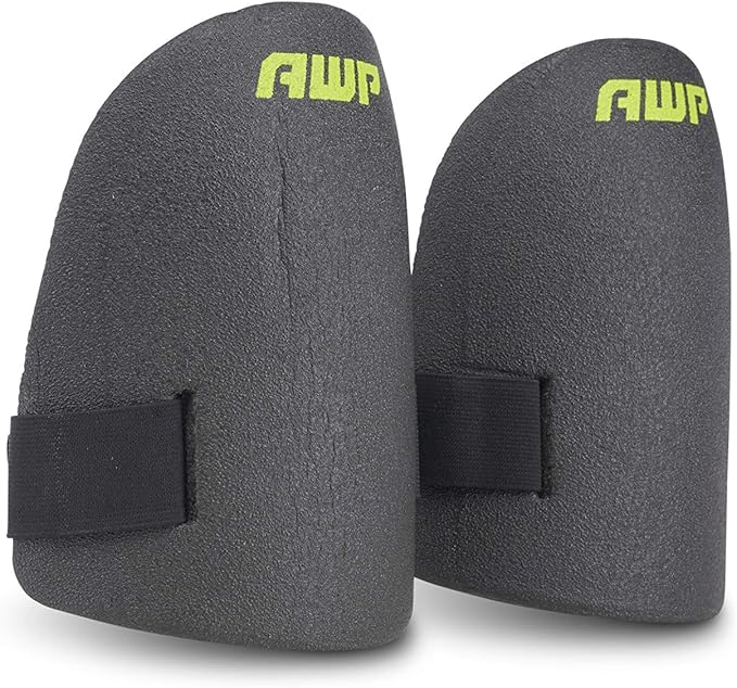 AWP Ultralight Knee Pad | Custom Molded Foam Work Knee Pads for Hardwood, Laminate, Tile, Landscaping, Gardening & More | One Size (Pack of 2)