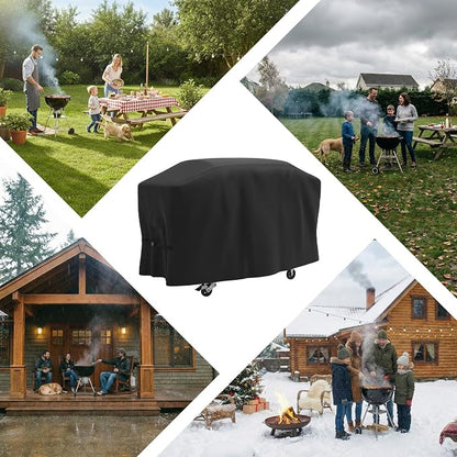 Griddle Cover for Blackstone 5482 36 inch Griddles with Hood, 600D Heavy Duty Rip-Proof & Waterproof BBQ Cover with Air Vent and Click-Close Straps