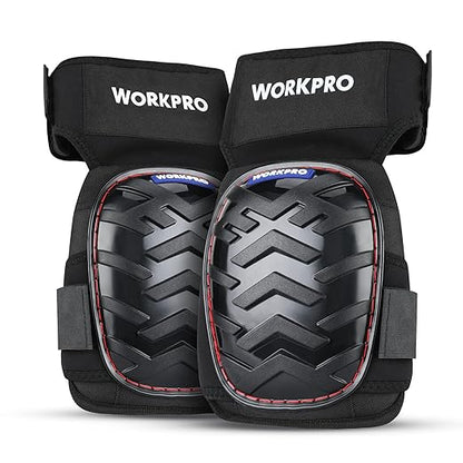 WORKPRO Knee Pads for Work, Ergonomic Gel Knee Pads Protector with Thick Foam Cushion, Heavy Duty Anti-slip Kneepads for Construction Flooring and Gardening
