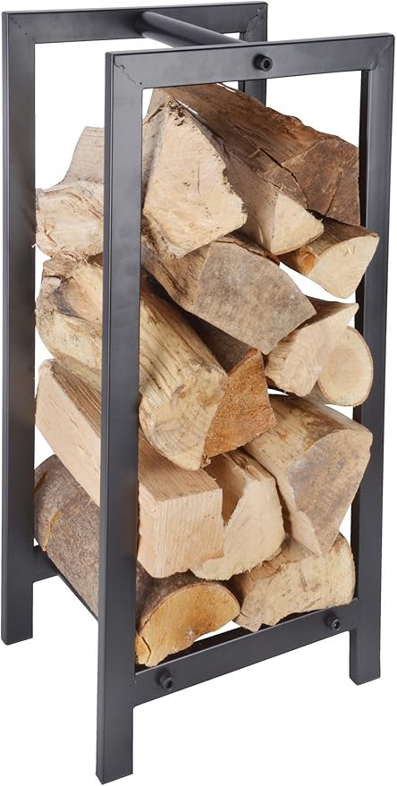 Esschert Design FF232 Wood Storage/Carrier - Powder Coated Steel