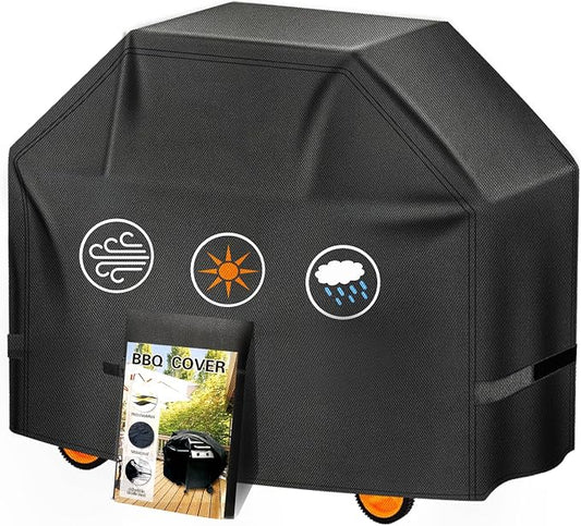 Aoretic Grill Cover, 48 inch Heavy Duty BBQ Gas Grill Cover for Outdoor Grill, Charbroil Grill Cover Barbecue Waterproof for Weber Char-Broil Monument, Dyna-glo Nexgrill T-Spun Polyester