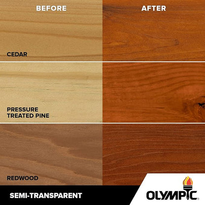 Olympic WaterGuard 11.75 oz. Woodland Cedar Semi-Transparent Exterior Wood Stain Plus Sealer (Pack of 2)