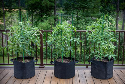 Gardzen 20-Pack 5 Gallon Grow Bags, 300G Thickened Aeration Fabric Pots with Handles, Heavy Duty Plant Bags for Plants