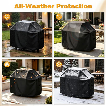 Grill Cover for Monument Denali (Pro) 4+1 / Denali 425 / Denali 405, Heavy Duty Waterproof All-Weather Protection, Outdoor Fade Resistant BBQ Grill Cover (60" W×23" D×44" H)