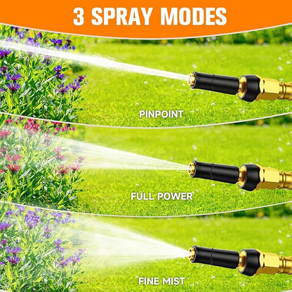 Metal Garden Hose 200 FT - 304 Stainless Steel Water Hose 200 FT - Expandable Short Flexible Garden Hose,no Kink Explosion, no Bite