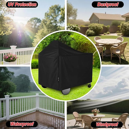 Grill Cover for Weber 22 Inch Performer Deluxe Charcoal, Heavy Duty Waterproof 7152 BBQ Grill Covers