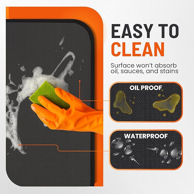 Under Grill Mats for Outdoor Grill (76 x 52 inch) Double-Sided Mat for Under Fire Pit Mat the Perfect Grill Matt for Outdoor Grill Deck Protector and BBQ Matt for Under Grill Mat for Deck